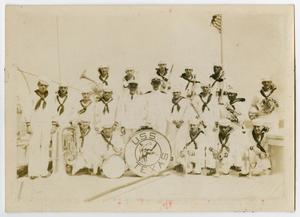 [Photograph of the U.S.S. Texas Band]