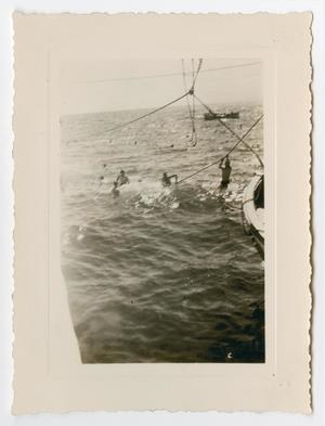 [Photograph of Sailors Swimming in the Ocean]
