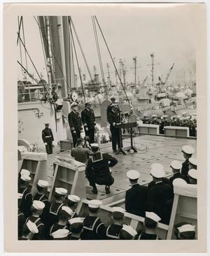 [Photograph of a Naval Change in Command Ceremony]