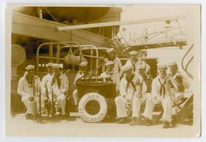 [Photograph of a Naval Band on the U.S.S. Henderson]