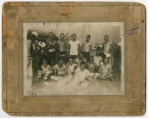 [Photograph of the U.S.S. Texas Race Boat Crew]