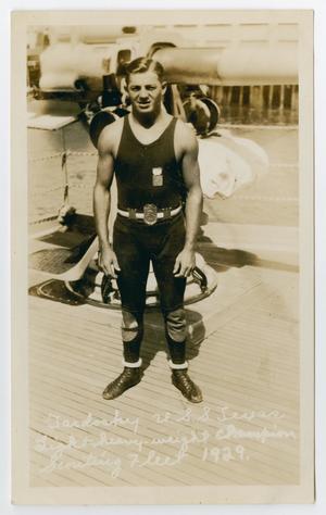 [Photograph of U.S.S. Texas Boxer Tardosky]