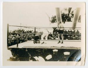 [Photograph of a Boxing Match Aboard Ship]