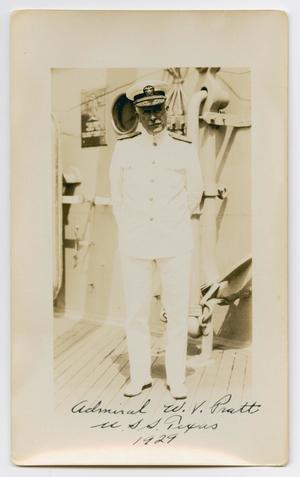 [Photograph of Admiral W. V. Pratt]