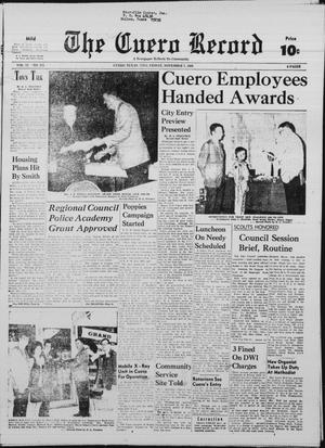 Primary view of object titled 'The Cuero Record (Cuero, Tex.), Vol. 75, No. 275, Ed. 1 Friday, November 7, 1969'.