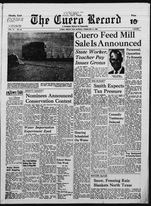 The Cuero Record (Cuero, Tex.), Vol. 75, No. 40, Ed. 1 Monday, February 17, 1969