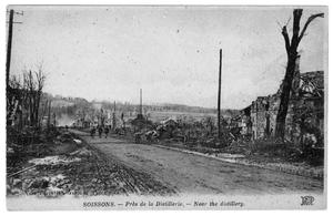 [Postcard of Ruined Streets in Soissons, Aisne, France]