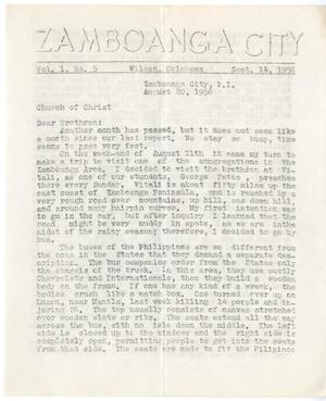 [Zamboanga City Mission Report to Wilson, Oklahoma]