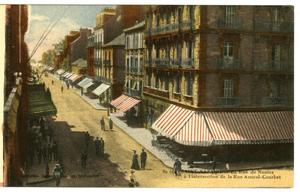 [Postcard of La Rue de Nantes in Saint-Nazaire]