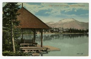 [Postcard of Lake Louise and Chalet in Canadian Rockies]