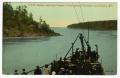 Postcard: [Postcard of Steamer Entering Plumper's Pass, British Columbia]