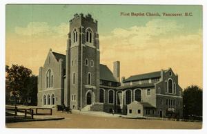 [Postcard of First Baptist Church in Vancouver, B.C., Canada]
