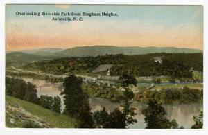 Primary view of object titled '[Postcard of Riverside Park in Asheville, North Carolina]'.