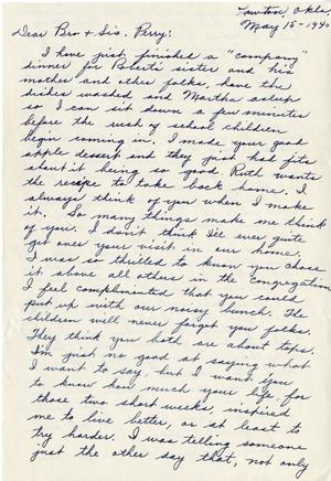 [Letter from Zelpha Sprague to Blanche Perry]
