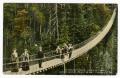 Postcard: [Postcard of Suspension Bridge Across Capilano Canyon]
