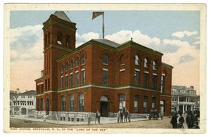 Primary view of object titled '[Postcard of Post Office in Asheville, North Carolina]'.