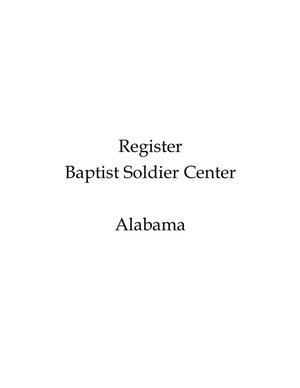 Register: Baptist Soldier Center, Brownwood, Texas