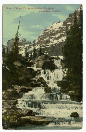 [Postcard of Giant's Steps in Canadian Rockies]