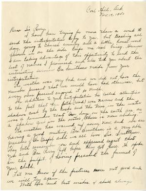 Primary view of object titled '[Letter from Geni Baskin to Blanche Perry]'.