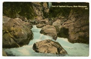 [Postcard of Heart of Capilano Canyon, Vancouver, B.C.]