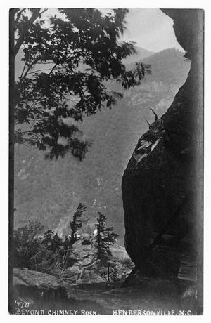 Primary view of object titled '[Postcard of View Past Chimney Rock]'.