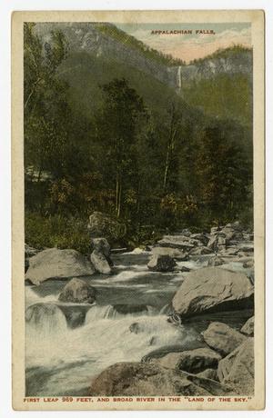 Primary view of object titled '[Postcard of Appalachian Falls]'.