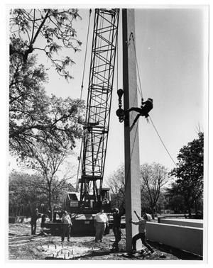 [Photograph of J. Howard Hodge Memorial Towers Construction]