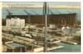Postcard: [Postcard of Construction at Saint-Nazaire Shipyard]
