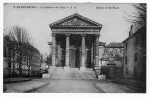 [Postcard of Saint-Denis Justice of the Peace Building]