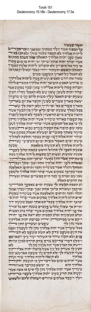 Ancient manuscript Hebrew Torah Scroll - The Portal to Texas History