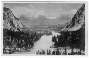 [Postcard of Bow Valley in Banff, Alberta]