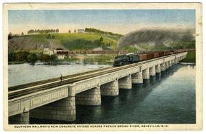 [Postcard of Southern Railway Across French Broad River]