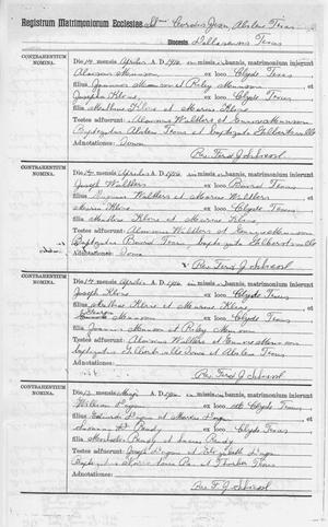 Primary view of object titled '[Abilene (TX) Area Mexican-American Marriage Record, 1916]'.