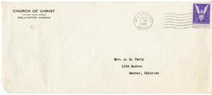 Primary view of object titled '[Letter from H. R. Atchison to Blanche Perry]'.