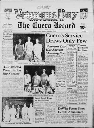 The Cuero Record (Cuero, Tex.), Vol. 75, No. 278, Ed. 1 Tuesday, November 11, 1969