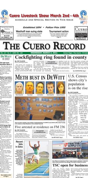 The Cuero Record (Cuero, Tex.), Vol. 117, No. 9, Ed. 1 Wednesday, March 2, 2011