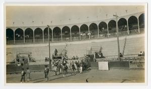 Primary view of object titled '[Bullfight in Juarez, Mexico]'.