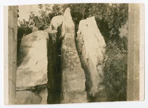 Primary view of object titled '[Painted Rocks on the Concho River]'.