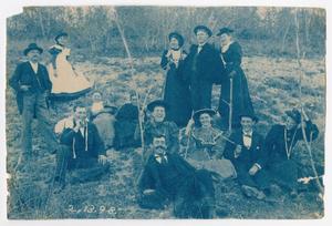Primary view of object titled '[Group Portrait at a Picnic]'.