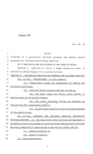 84th Texas Legislature, Regular Session, House Bill 19, Chapter 324