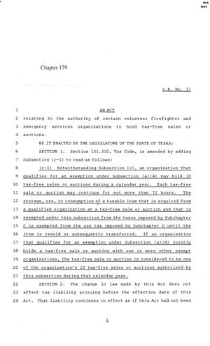 84th Texas Legislature, Regular Session, Senate Bill 31, Chapter 179
