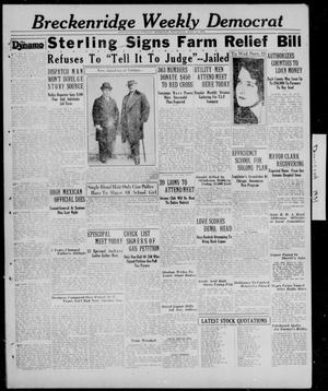 Breckenridge Weekly Democrat (Breckenridge, Tex.), Ed. 1, Thursday, March 12, 1931