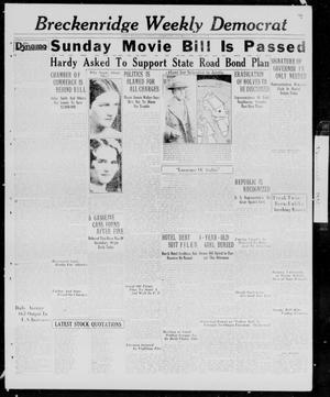 Primary view of object titled 'Breckenridge Weekly Democrat (Breckenridge, Tex.), Ed. 1, Thursday, April 23, 1931'.