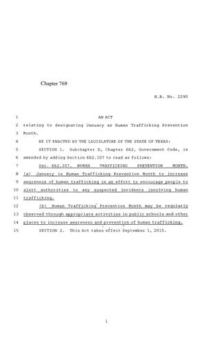 84th Texas Legislature, Regular Session, House Bill 2290, Chapter 769
