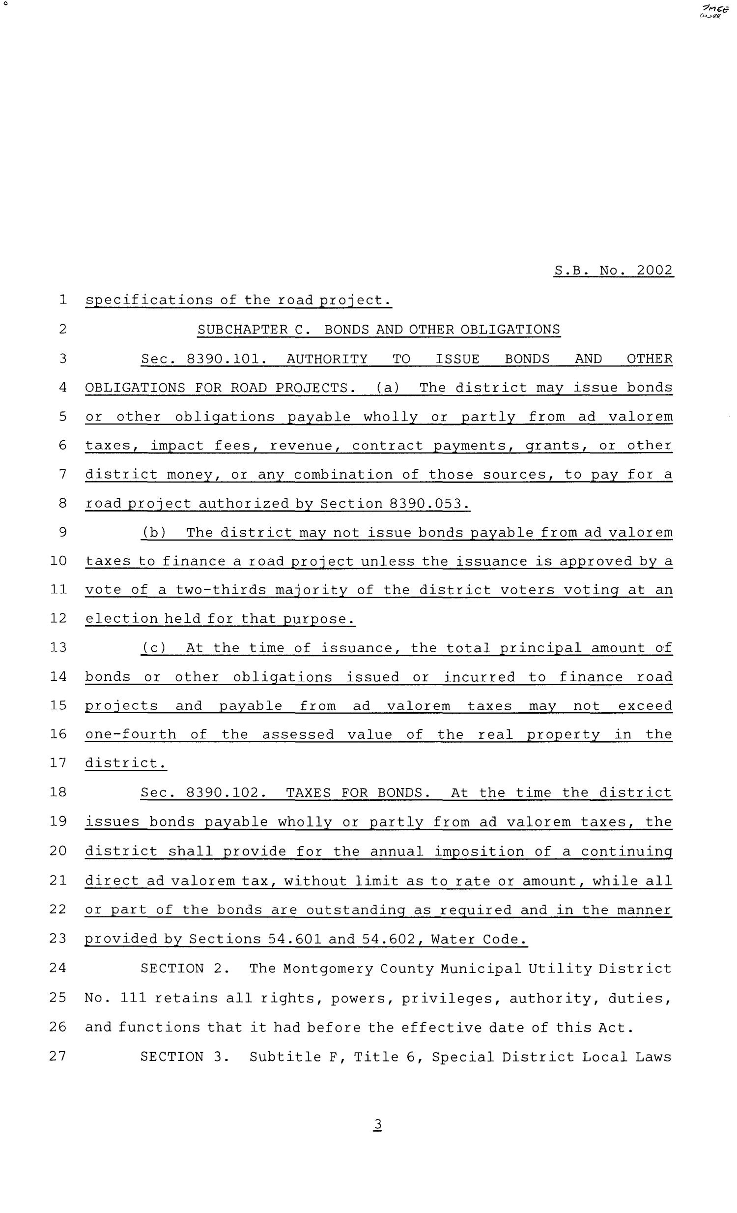 84th Texas Legislature, Regular Session, Senate Bill 2002, Chapter 986
                                                
                                                    [Sequence #]: 3 of 20
                                                