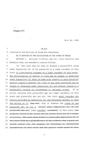 84th Texas Legislature, Regular Session, House Bill 1692, Chapter 537
