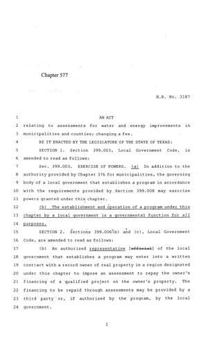 84th Texas Legislature, Regular Session, House Bill 3187, Chapter 577