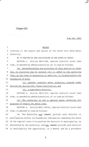 84th Texas Legislature, Regular Session, Senate Bill 1051, Chapter 621