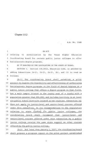 84th Texas Legislature, Regular Session, House Bill 3348, Chapter 1112