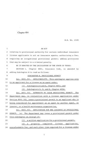 84th Texas Legislature, Regular Session, House Bill 2145, Chapter 404